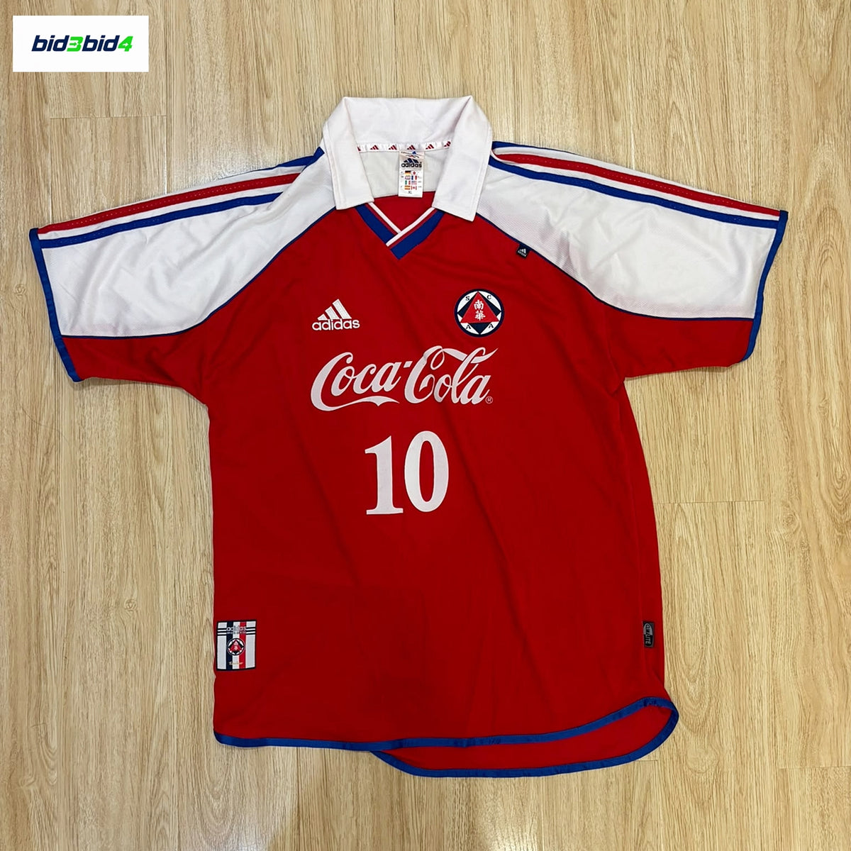 鄭兆聰1999至2000球季南華10號球衣           Cheng Siu Chung SCAA 1999–2000 No. 10 Jersey