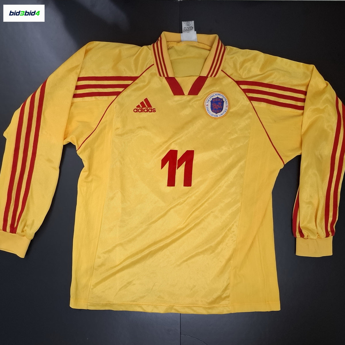 李健和1999年港聯11號第3作客球衣     Lee Kin Wo 1999 Hong Kong League XI No. 11 Third Away Shirt